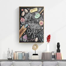 Lade das Bild in den Galerie-Viewer, Buchstaben - voller quadratischer Diamant - 40x50cm
