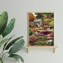 Lade das Bild in den Galerie-Viewer, Wald Dorf - voller quadratischer Diamant - 40x50cm
