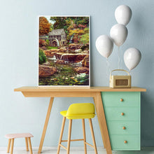 Lade das Bild in den Galerie-Viewer, Wald Dorf - voller quadratischer Diamant - 40x50cm

