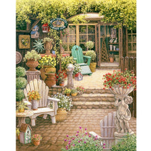 Lade das Bild in den Galerie-Viewer, SteinPflaster Garten - voller quadratischer Diamant - 40x50cm
