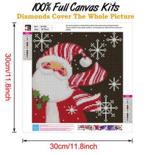 Lade das Bild in den Galerie-Viewer, Weihnachten - voller runder Diamant - 30x30cm
