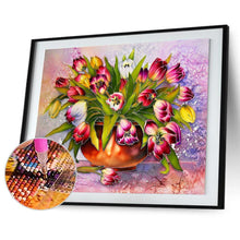 Lade das Bild in den Galerie-Viewer, Blume - voller runder Diamant - 40x30cm
