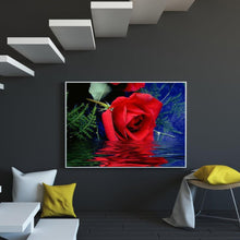 Lade das Bild in den Galerie-Viewer, Blume - voller runder Diamant - 40x30cm
