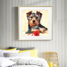 Lade das Bild in den Galerie-Viewer, Hund Tier - voller runder Diamant - 30x30cm
