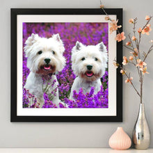 Lade das Bild in den Galerie-Viewer, Hund Tier - voller runder Diamant - 30x30cm
