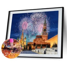 Lade das Bild in den Galerie-Viewer, Feuerwerk - voller runder Diamant - 40x30cm
