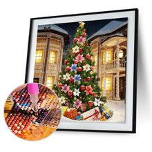 Lade das Bild in den Galerie-Viewer, Weihnachtsbaum Xmas - voller runder Diamant - 30x30cm
