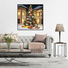 Lade das Bild in den Galerie-Viewer, Weihnachtsbaum Xmas - voller runder Diamant - 30x30cm
