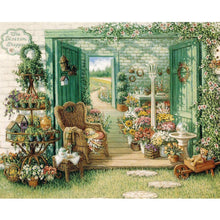Lade das Bild in den Galerie-Viewer, Garten - voller quadratischer Diamant - 50x40cm

