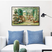 Lade das Bild in den Galerie-Viewer, Garten - voller quadratischer Diamant - 50x40cm
