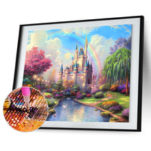 Lade das Bild in den Galerie-Viewer, Schloss - voller quadratischer Diamant - 40x50cm
