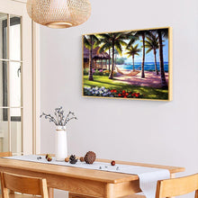 Lade das Bild in den Galerie-Viewer, Strand Kokos xmas - voller quadratischer Diamant - 50x40cm
