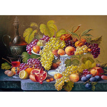 Lade das Bild in den Galerie-Viewer, Obst - voller quadratischer Diamant - 50x40cm
