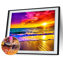 Lade das Bild in den Galerie-Viewer, Strand - voller quadratischer Diamant - 50x40cm
