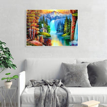 Lade das Bild in den Galerie-Viewer, Wasserfall - voller quadratischer Diamant - 50x40cm
