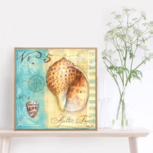 Lade das Bild in den Galerie-Viewer, Conch - voller runder Diamant - 40x40cm
