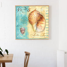 Lade das Bild in den Galerie-Viewer, Conch - voller runder Diamant - 40x40cm
