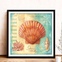 Lade das Bild in den Galerie-Viewer, Conch - voller runder Diamant - 40x40cm
