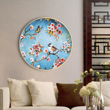 Lade das Bild in den Galerie-Viewer, Zweig Vogel - voller runder Diamant - 40x40cm
