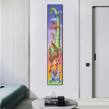 Lade das Bild in den Galerie-Viewer, Dinosaurier für Kind - voller runder Diamant - 25x115cm
