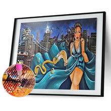 Lade das Bild in den Galerie-Viewer, Mädchen - voller runder Diamant - 40x30cm
