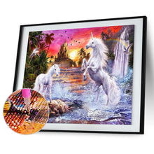 Lade das Bild in den Galerie-Viewer, Pferd - voller quadratischer Diamant - 50x40cm
