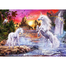 Lade das Bild in den Galerie-Viewer, Pferd - voller quadratischer Diamant - 50x40cm
