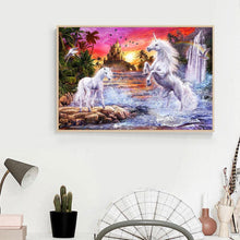 Lade das Bild in den Galerie-Viewer, Pferd - voller quadratischer Diamant - 50x40cm
