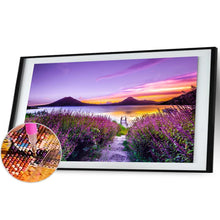 Lade das Bild in den Galerie-Viewer, Seeblume - voller runder Diamant - 100x40cm
