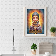 Lade das Bild in den Galerie-Viewer, Buddha - voller runder Diamant - 30x40cm
