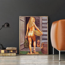 Lade das Bild in den Galerie-Viewer, Rückansicht - voller runder Diamant - 30x40cm

