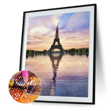 Lade das Bild in den Galerie-Viewer, Eisenturm - voller runder Diamant - 30x40cm

