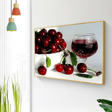 Lade das Bild in den Galerie-Viewer, Kirsche - voller runder Diamant - 40x30cm
