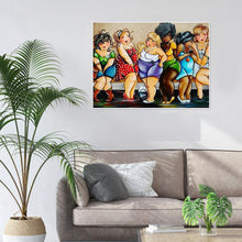 Lade das Bild in den Galerie-Viewer, Cartoon Damen - voller runder Diamant - 40x30cm
