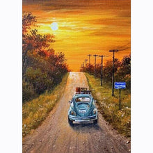 Lade das Bild in den Galerie-Viewer, Fahrenauto-Set - voller runder Diamant - 30x40cm
