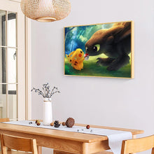 Lade das Bild in den Galerie-Viewer, Süße Cartoon - volle Runde Diamant - 40x30cm

