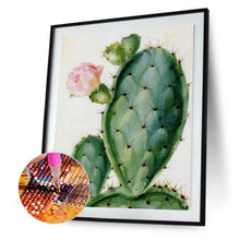 Lade das Bild in den Galerie-Viewer, Kaktus - voller runder Diamant - 30x40cm
