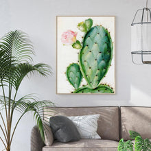 Lade das Bild in den Galerie-Viewer, Kaktus - voller runder Diamant - 30x40cm
