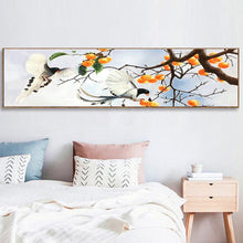 Lade das Bild in den Galerie-Viewer, Zweig Vogel - voller runder Diamant - 80x30cm
