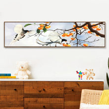 Lade das Bild in den Galerie-Viewer, Zweig Vogel - voller runder Diamant - 80x30cm
