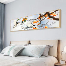 Lade das Bild in den Galerie-Viewer, Zweig Vogel - voller runder Diamant - 80x30cm
