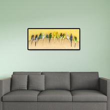 Lade das Bild in den Galerie-Viewer, Vogel - voller runder Diamant - 80x30cm
