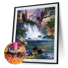 Lade das Bild in den Galerie-Viewer, Wasserfall - voller quadratischer Diamant - 40x50cm
