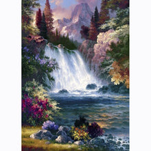 Lade das Bild in den Galerie-Viewer, Wasserfall - voller quadratischer Diamant - 40x50cm
