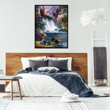 Lade das Bild in den Galerie-Viewer, Wasserfall - voller quadratischer Diamant - 40x50cm
