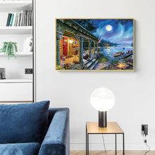 Lade das Bild in den Galerie-Viewer, Mond Nacht - voller quadratischer Diamant - 50x40cm
