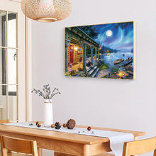 Lade das Bild in den Galerie-Viewer, Mond Nacht - voller quadratischer Diamant - 50x40cm
