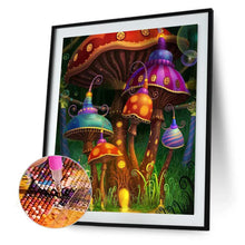 Lade das Bild in den Galerie-Viewer, Pilzhaus - voller quadratischer Diamant - 40x50cm

