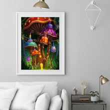 Lade das Bild in den Galerie-Viewer, Pilzhaus - voller quadratischer Diamant - 40x50cm
