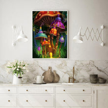 Lade das Bild in den Galerie-Viewer, Pilzhaus - voller quadratischer Diamant - 40x50cm

